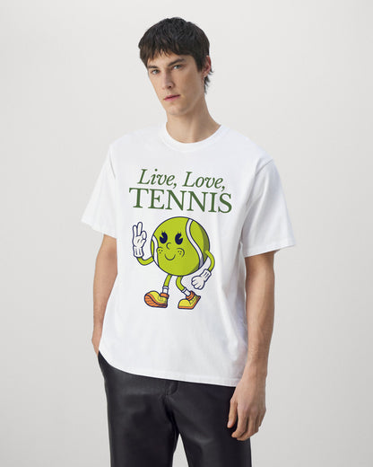 LIVE LOVE TENNIS - Tennis Basic Tee