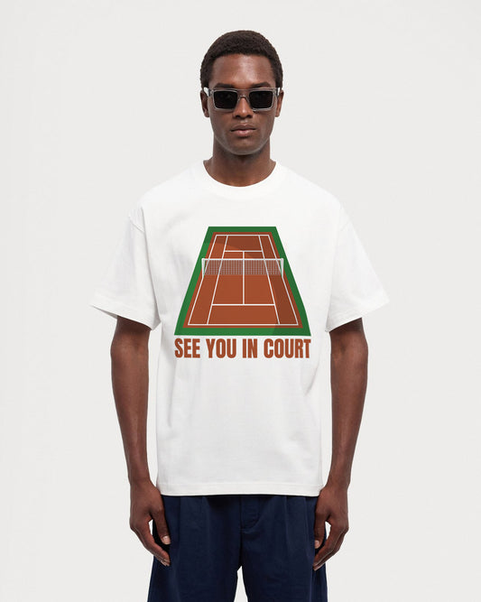 SEE YOU IN COURT 1 - Tennis Basic Tee