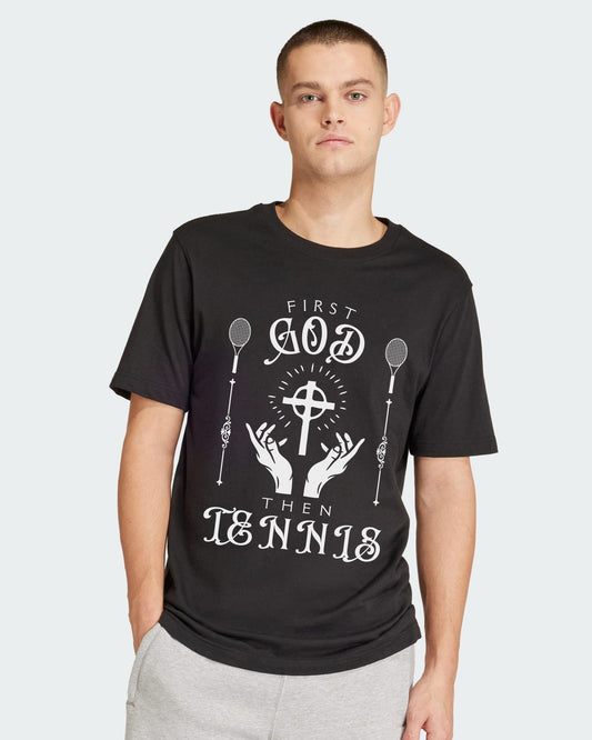 FIRST GOD THEN TENNIS 2 - Tennis Basic Tee