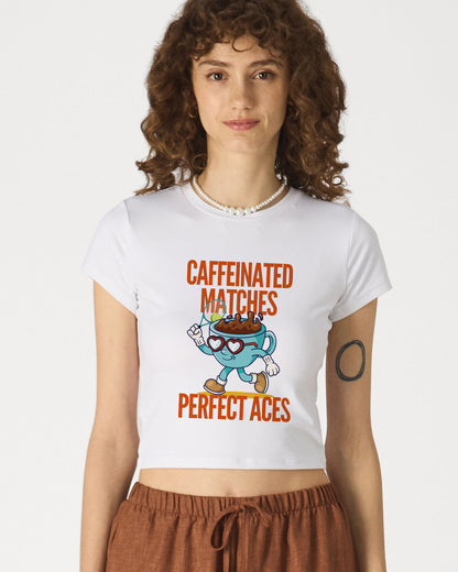 CAFFEINATED - Crop Top