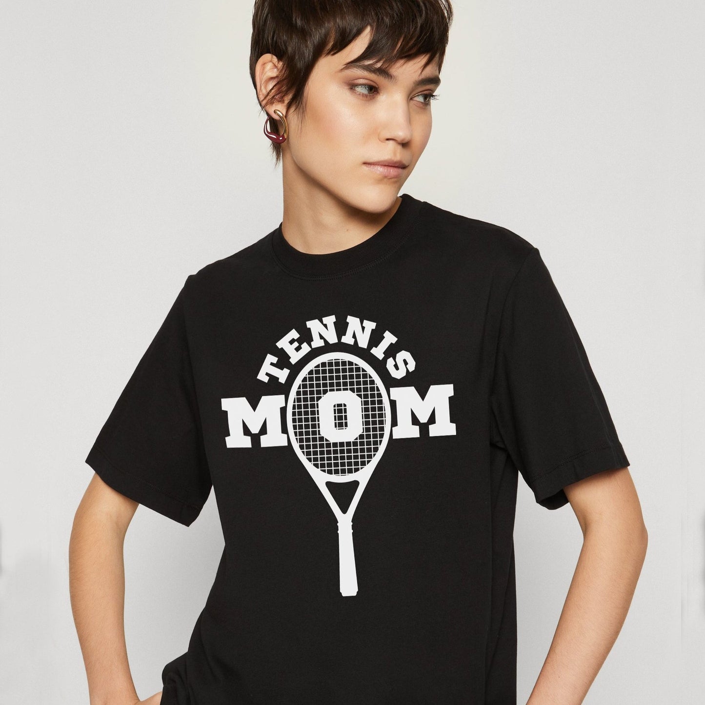 TENNIS MOM 4 - Tennis Basic Tee