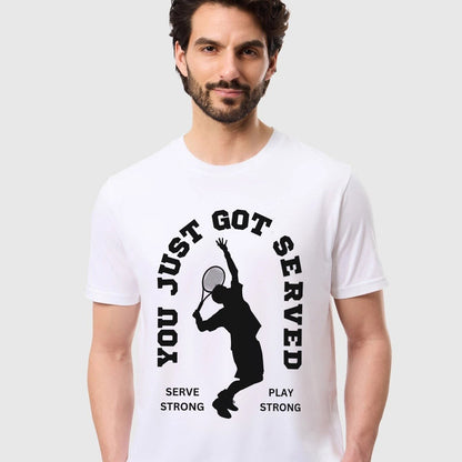 YOU JUST GOT SERVED - Tennis Basic Tee