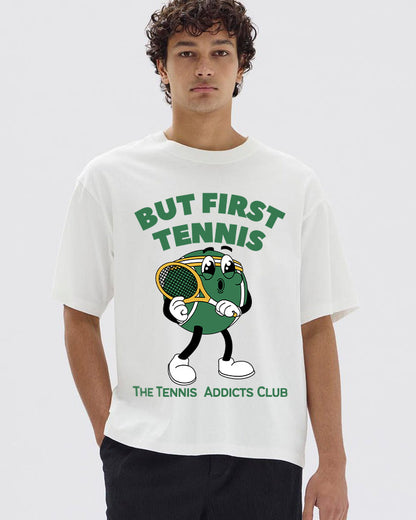 BUT FIRST TENNIS 3 - Tennis Basic Tee