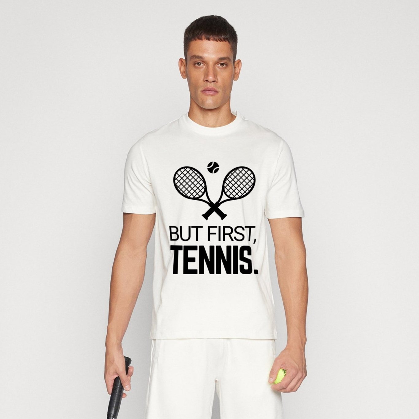 BUT FIRST, TENNIS 2 - Tennis Basic Tee