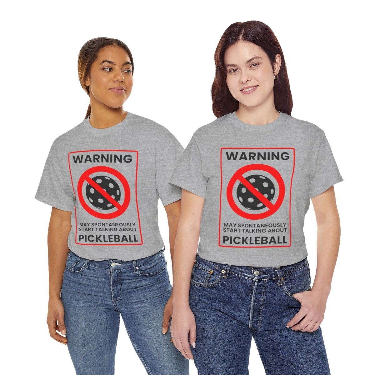 WARNING PICKLEBALL - Pickleball (Basic Tee)