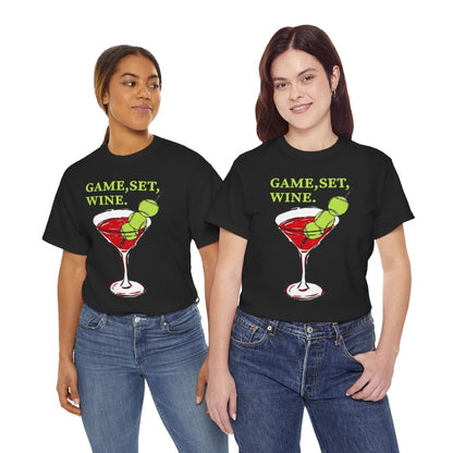 GAME, SET, WINE - Tennis (Basic Tee)