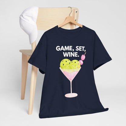 GAME SET WINE - Pickleball (Basic Tee)