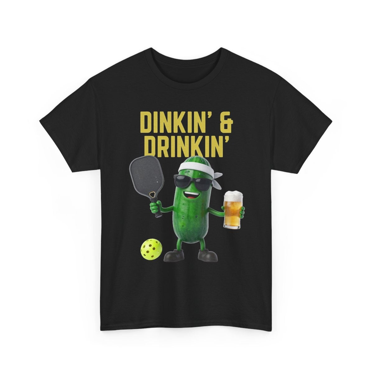 DINKIN' & DRINKIN'- Pickleball (Basic Tee)