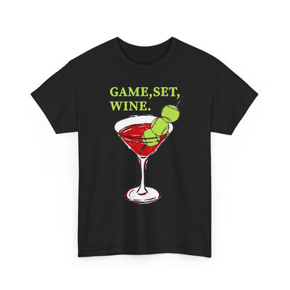 GAME, SET, WINE - Tennis (Basic Tee)