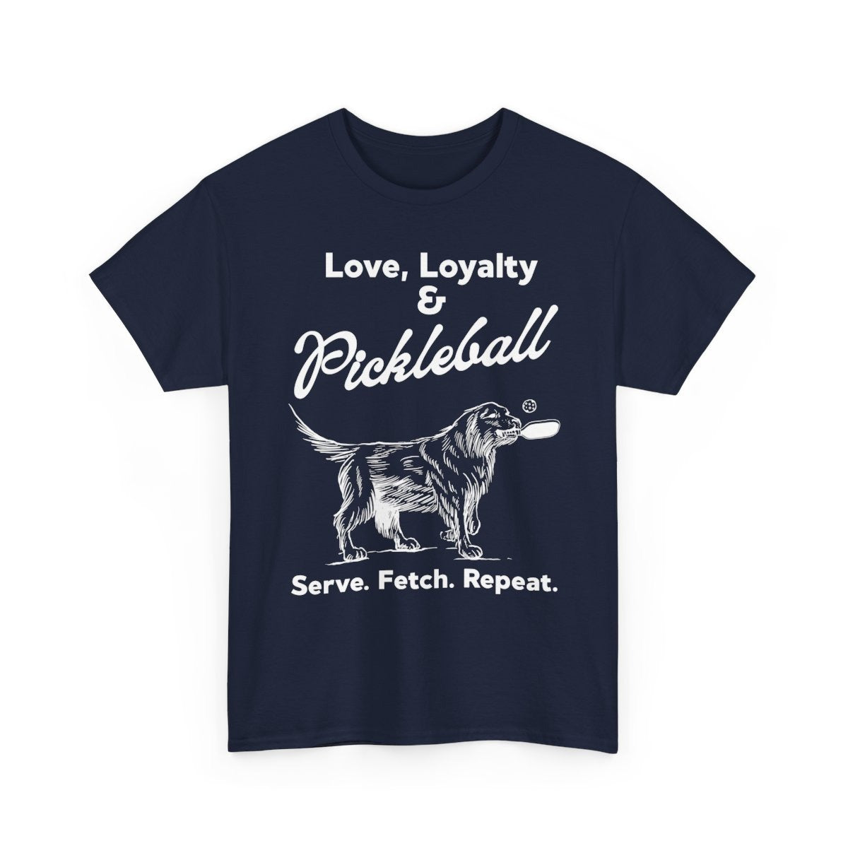 PADDLE & PAWS - Pickleball (Basic Tee)