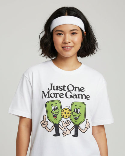 JUST ONE MORE GAME - Pickleball (Basic Tee)