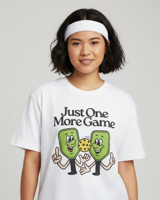JUST ONE MORE GAME - Pickleball (Basic Tee)