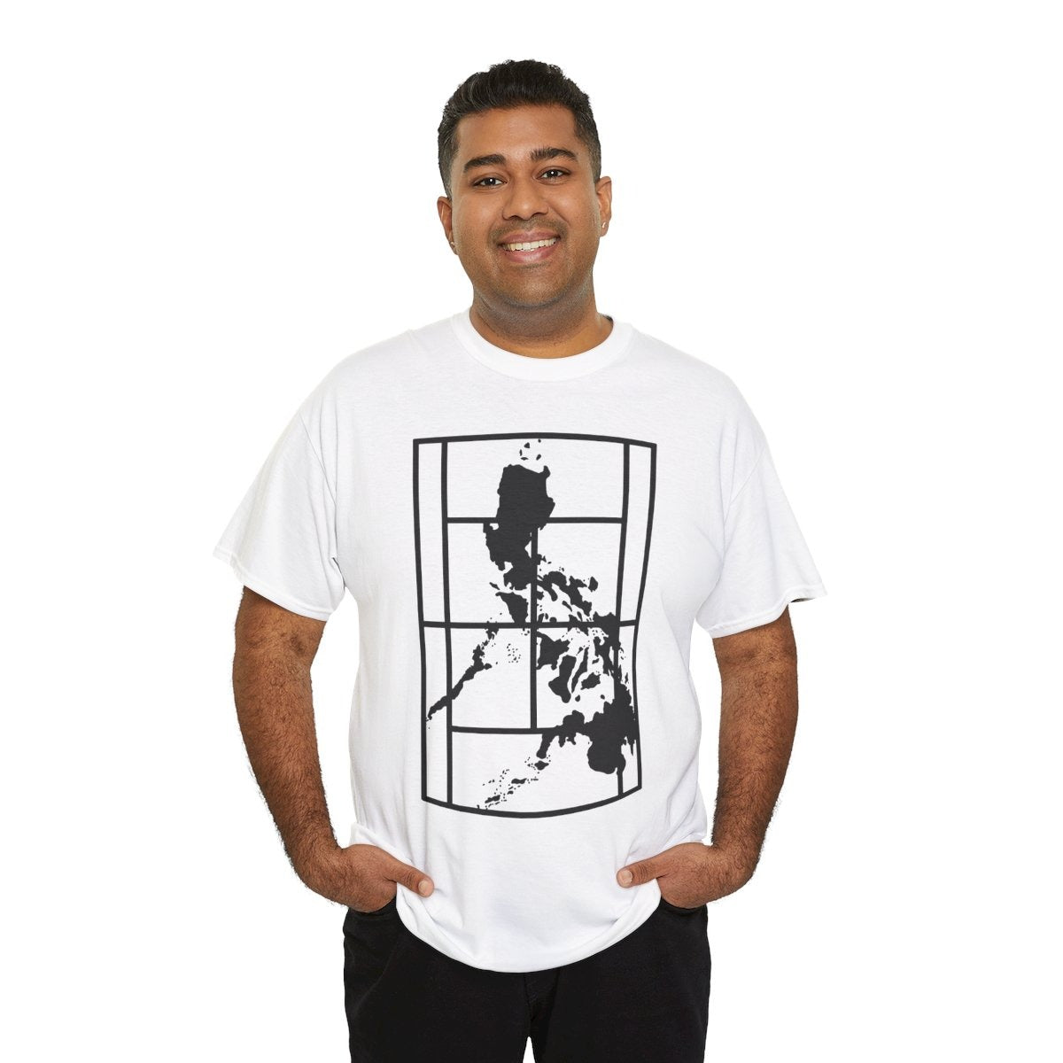 PHILIPPINE MAP - Tennis (Basic Tee)