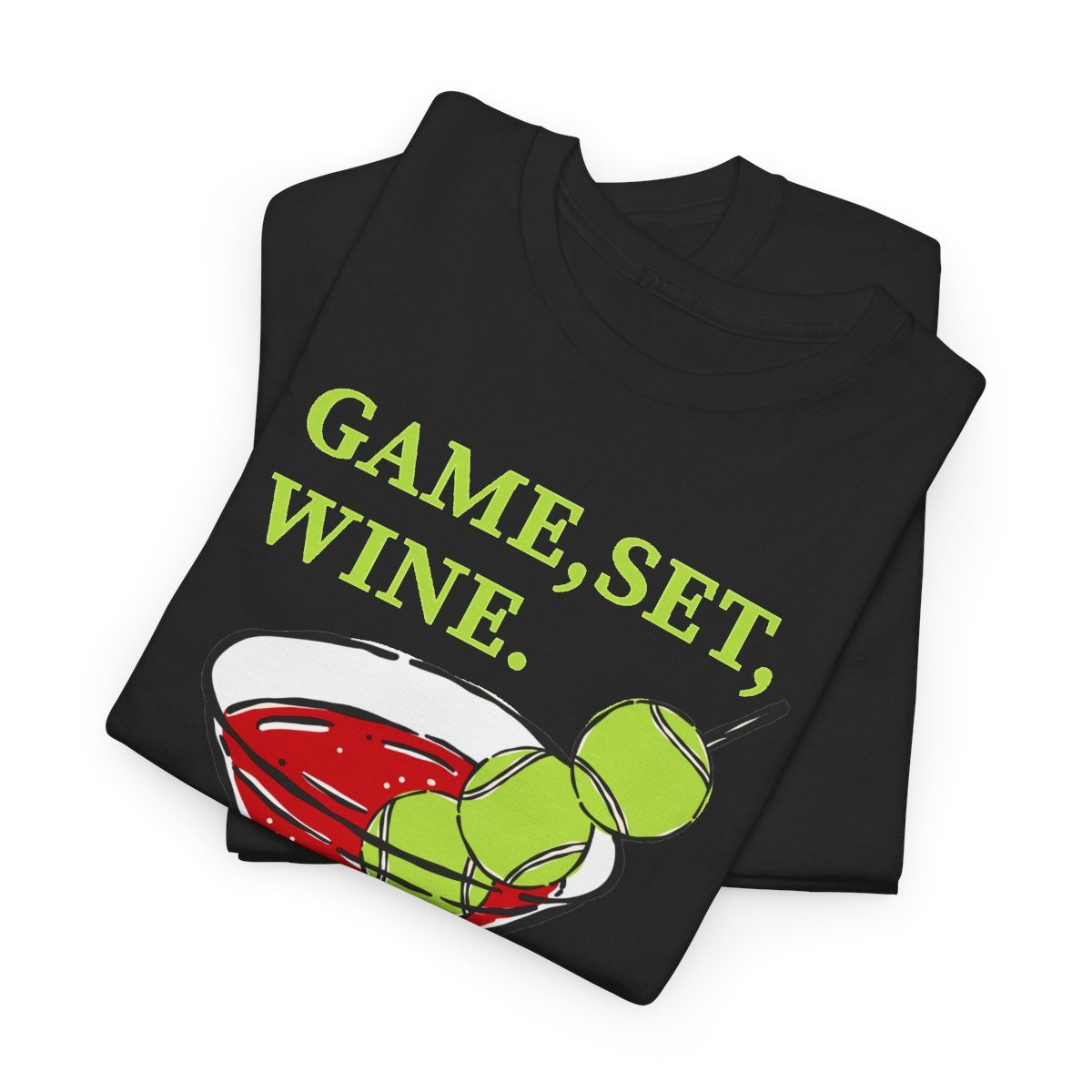 GAME, SET, WINE - Tennis (Basic Tee)