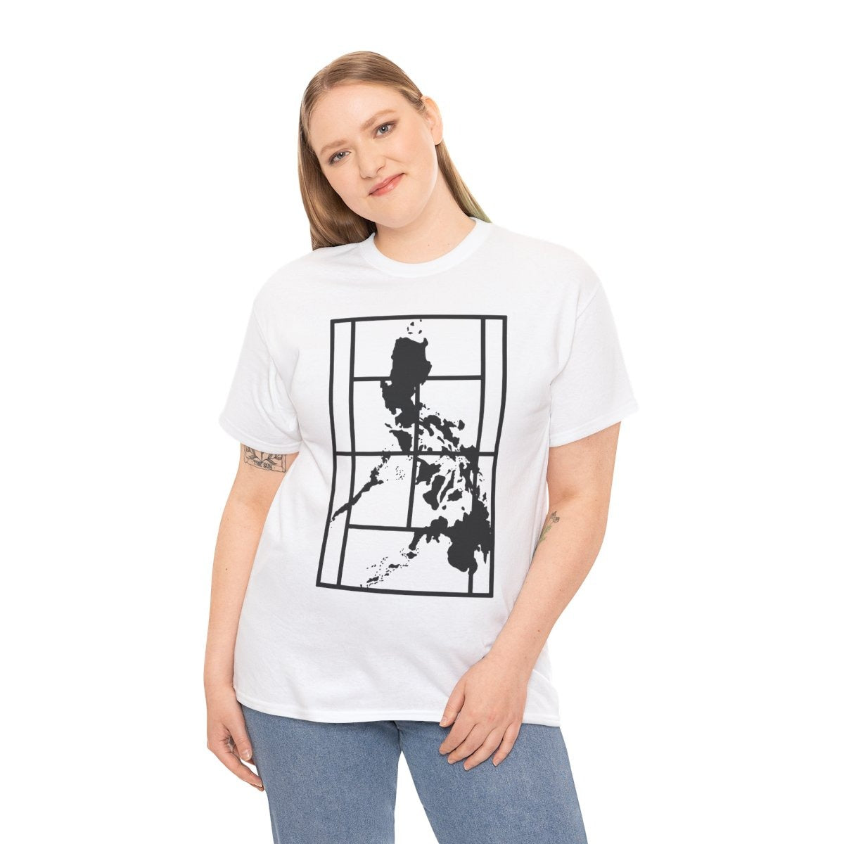 PHILIPPINE MAP - Tennis (Basic Tee)