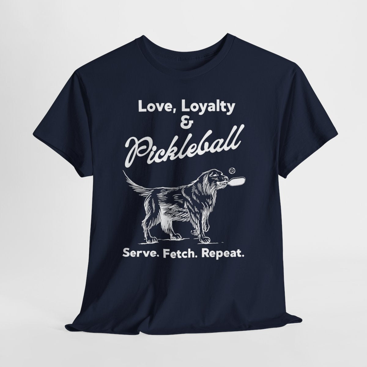 PADDLE & PAWS - Pickleball (Basic Tee)
