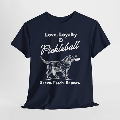 PADDLE & PAWS - Pickleball (Basic Tee)
