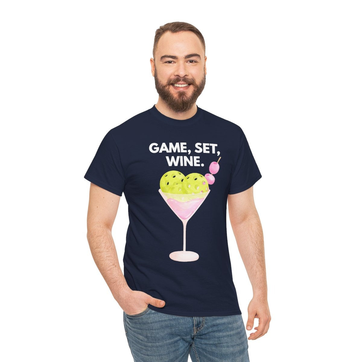 GAME SET WINE - Pickleball (Basic Tee)