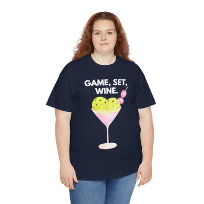 GAME SET WINE - Pickleball (Basic Tee)