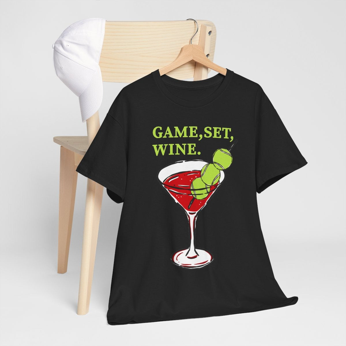GAME, SET, WINE - Tennis (Basic Tee)