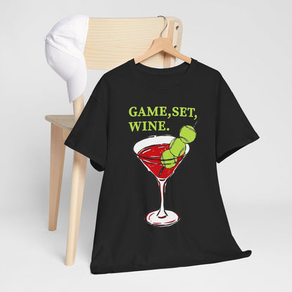 GAME, SET, WINE - Tennis (Basic Tee)