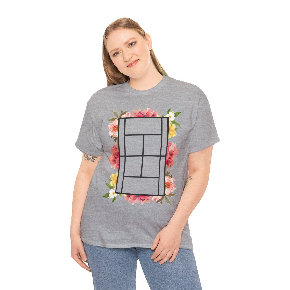 TENNIS FLORAL 1 - Tennis (Basic Tee)