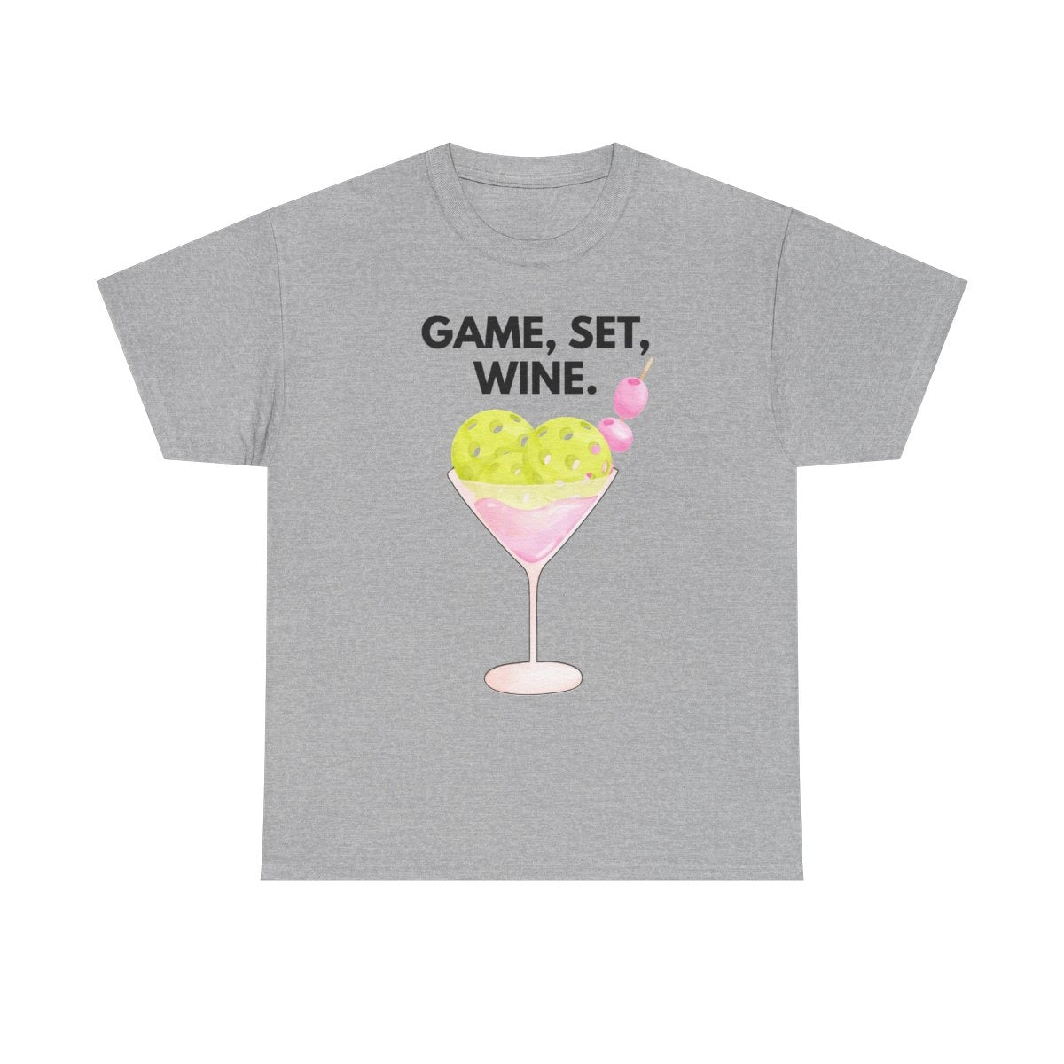 GAME SET WINE - Pickleball (Basic Tee)