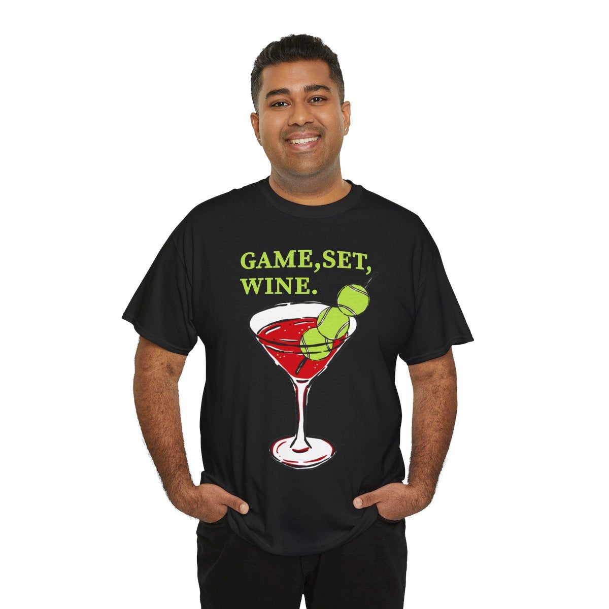GAME, SET, WINE - Tennis (Basic Tee)