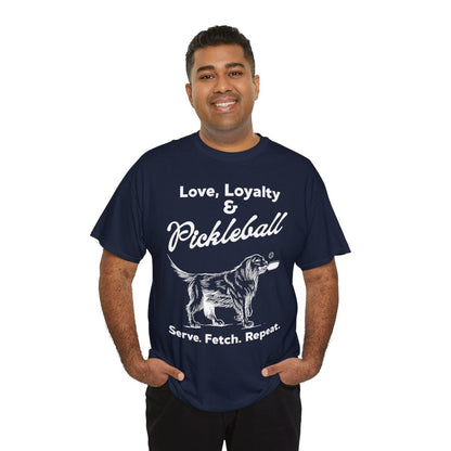 PADDLE & PAWS - Pickleball (Basic Tee)