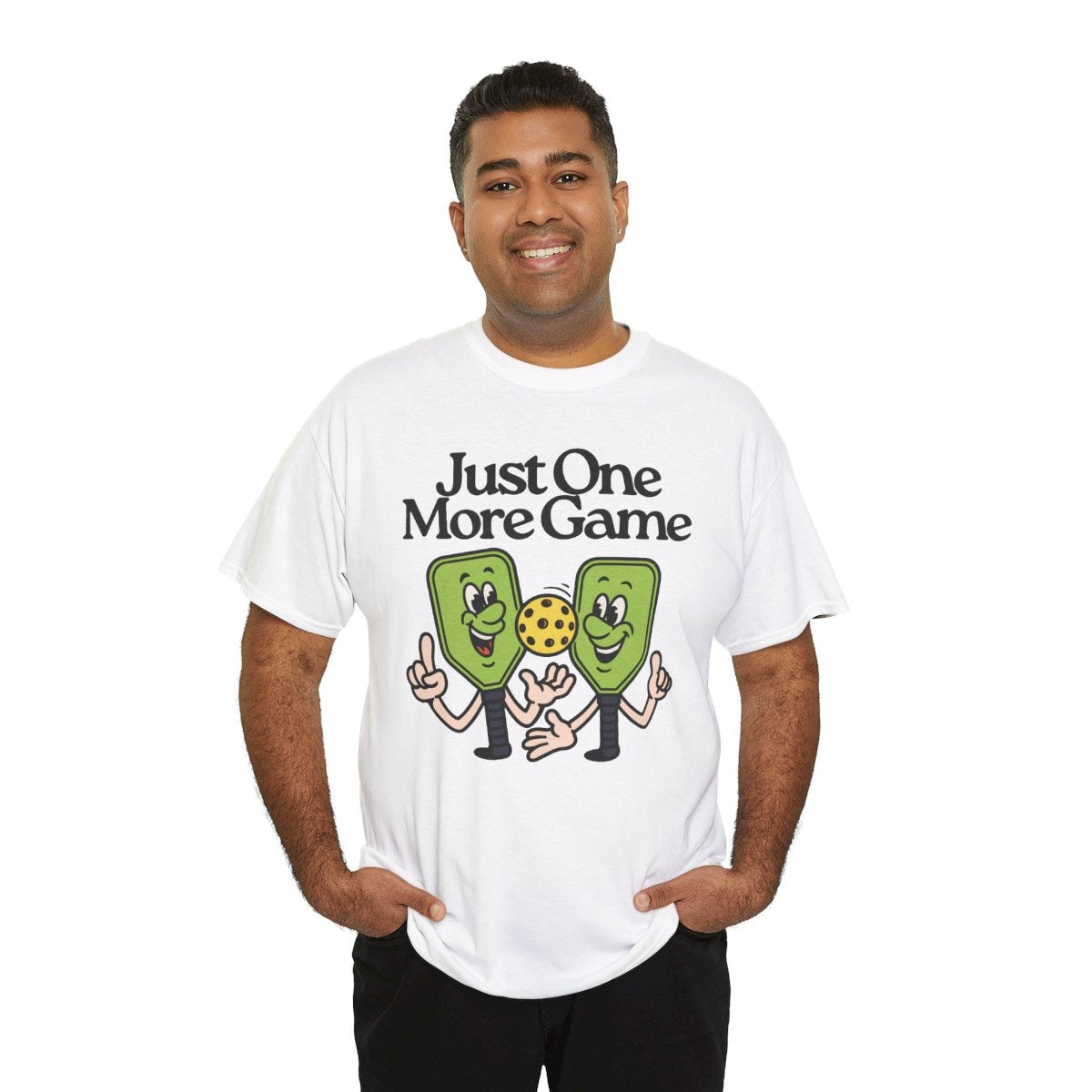 JUST ONE MORE GAME - Pickleball (Basic Tee)