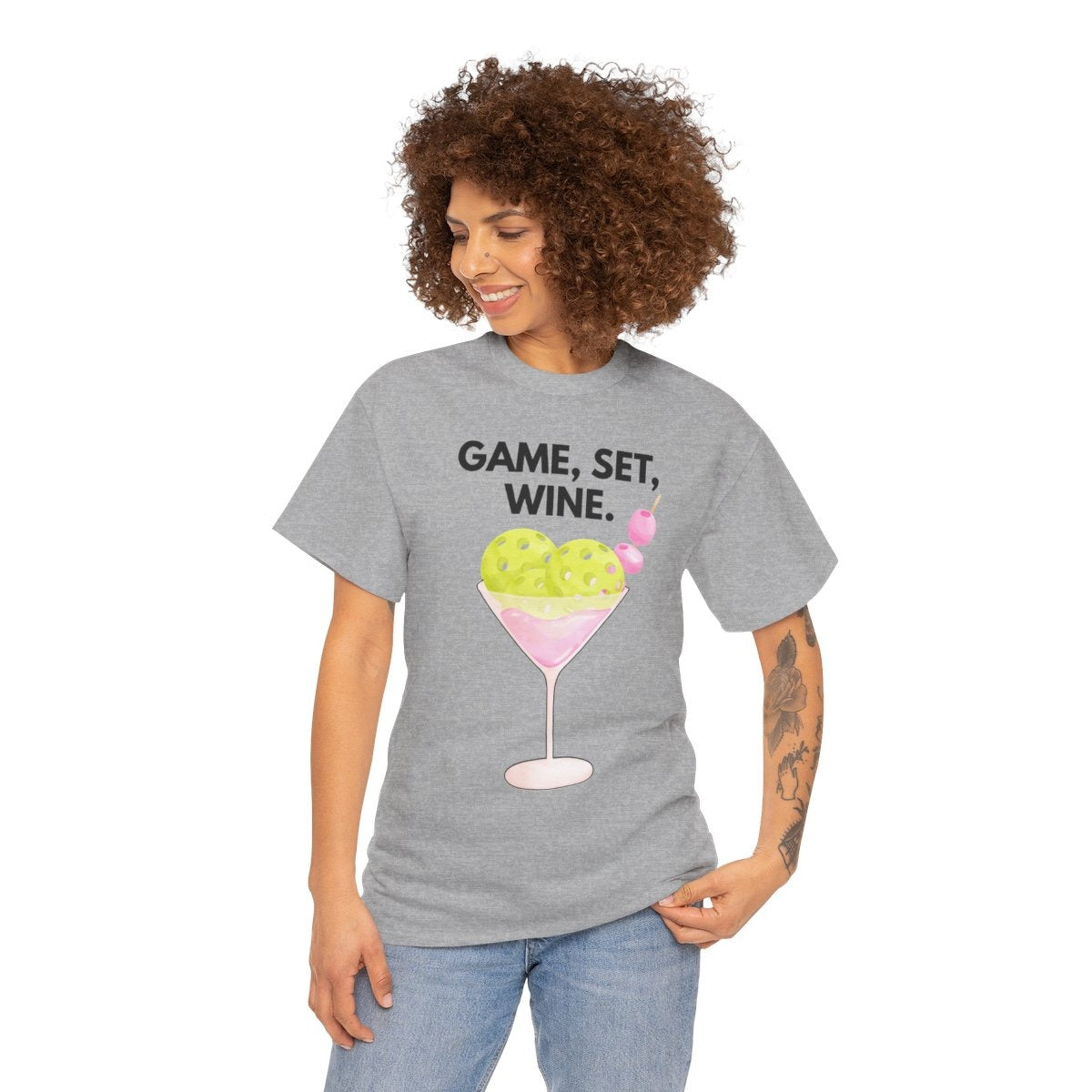 GAME SET WINE - Pickleball (Basic Tee)