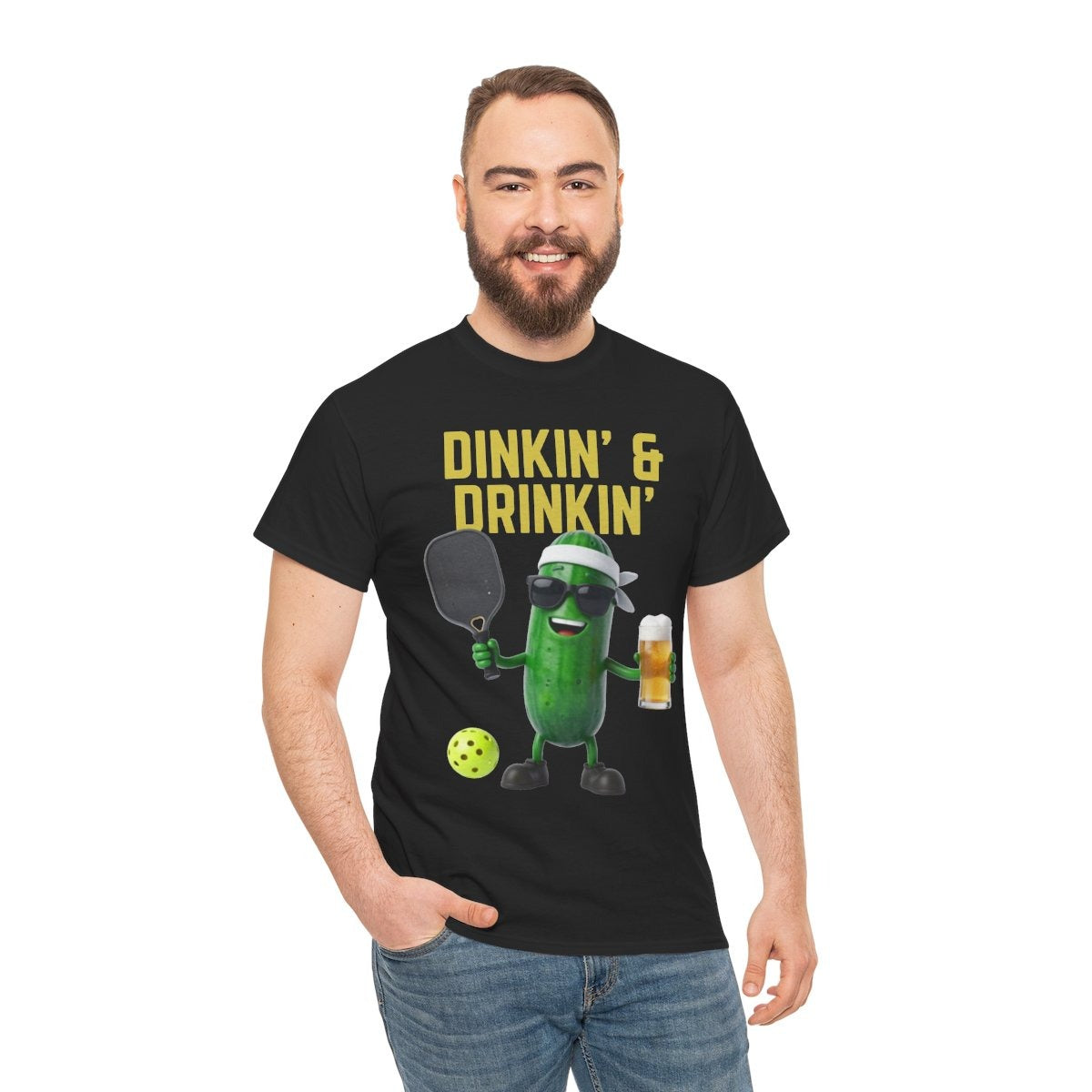 DINKIN' & DRINKIN'- Pickleball (Basic Tee)
