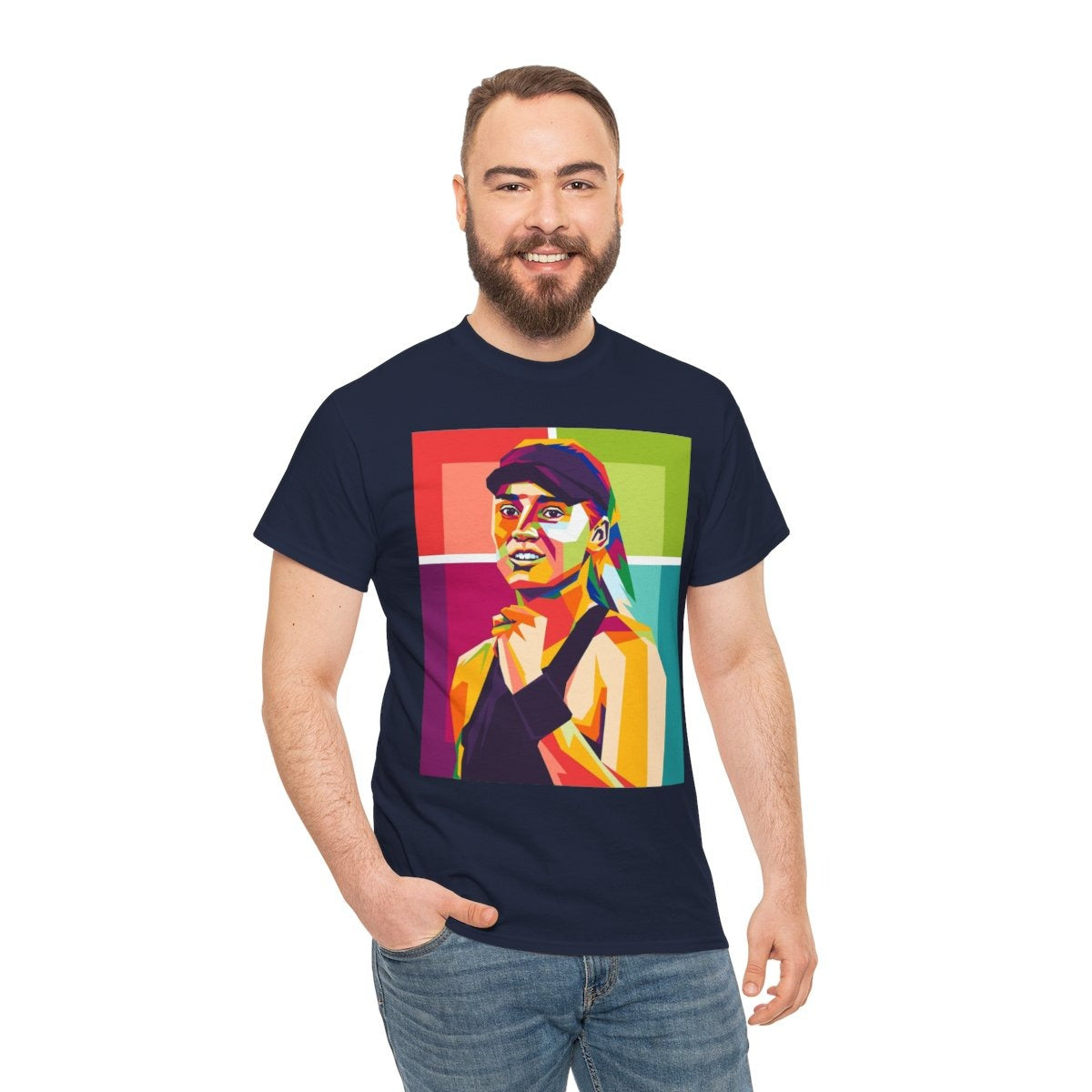 ELENA RYBAKINA 1 - Tennis (Basic Tee)