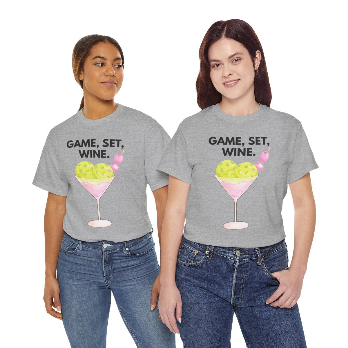 GAME SET WINE - Pickleball (Basic Tee)