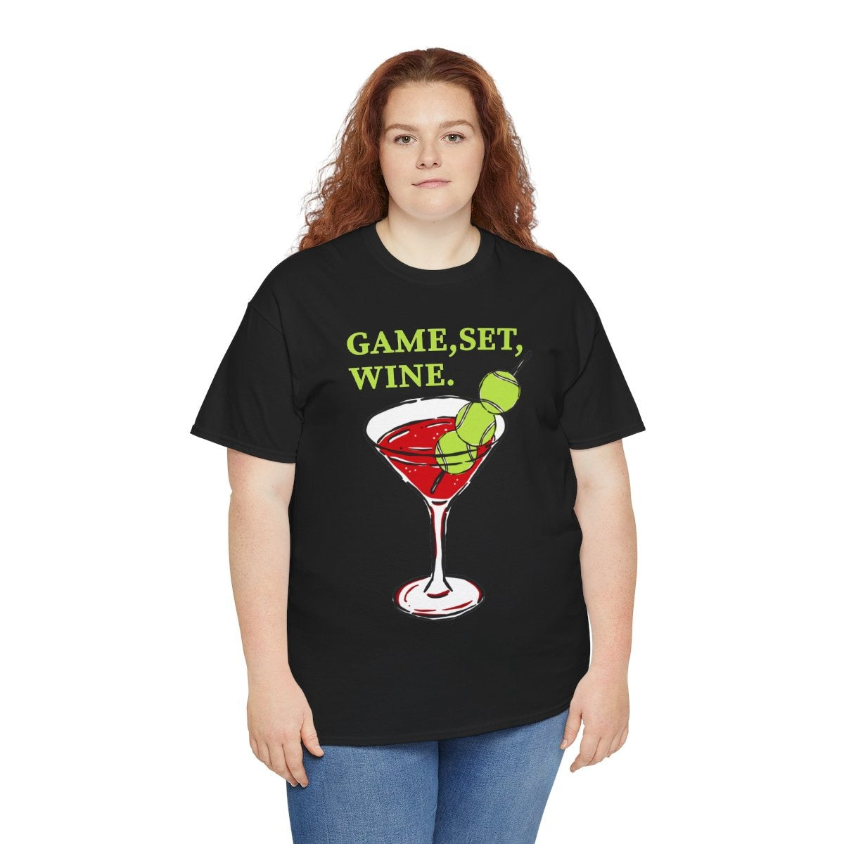 GAME, SET, WINE - Tennis (Basic Tee)