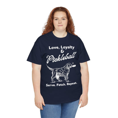 PADDLE & PAWS - Pickleball (Basic Tee)