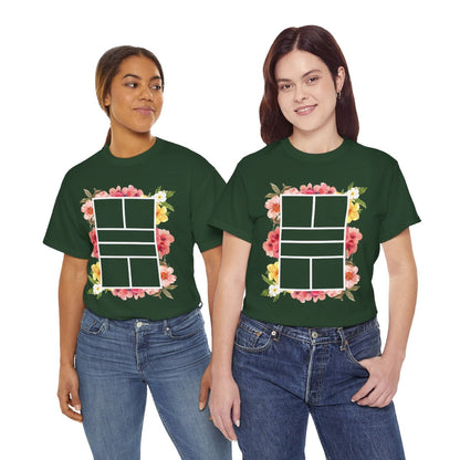 PICKLEBALL FLORAL - Pickleball (Basic Tee)