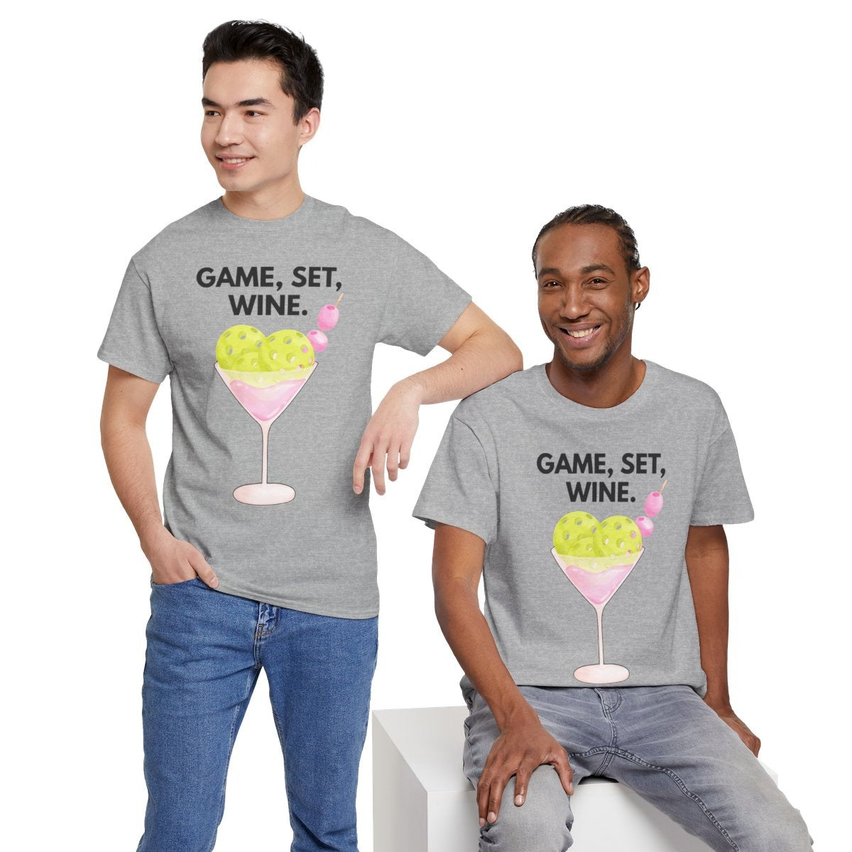 GAME SET WINE - Pickleball (Basic Tee)