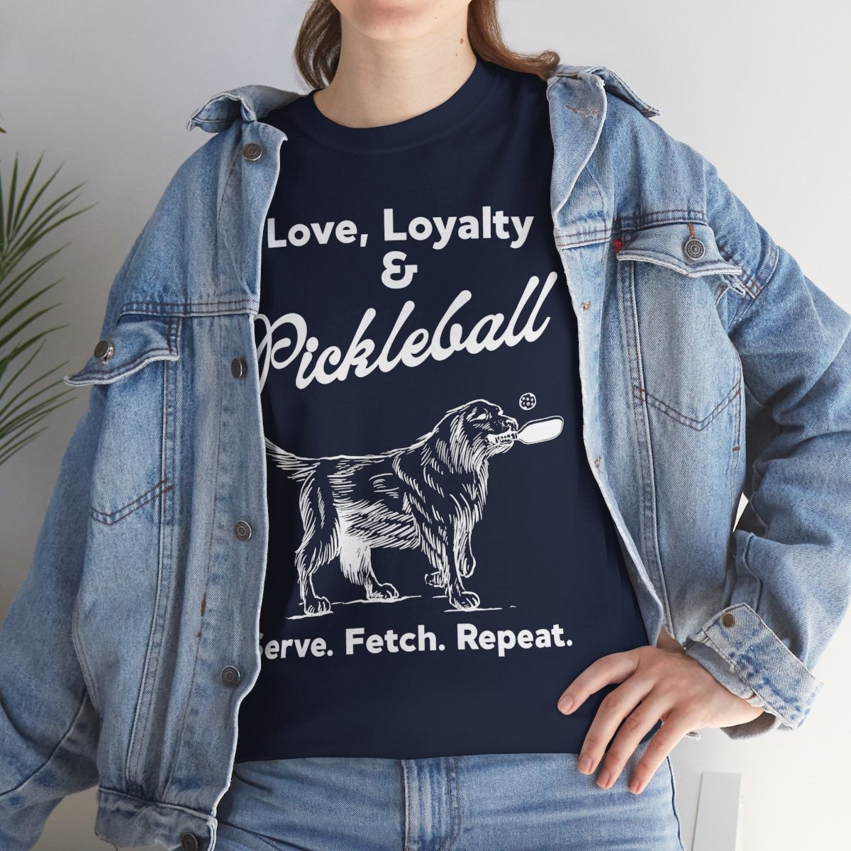 PADDLE & PAWS - Pickleball (Basic Tee)