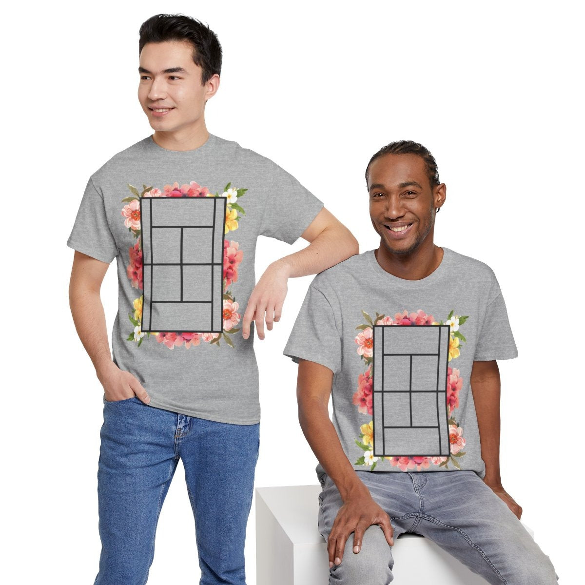 TENNIS FLORAL 1 - Tennis (Basic Tee)