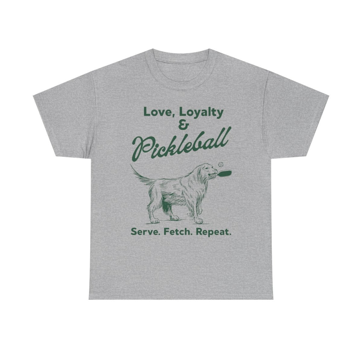 PADDLE & PAWS - Pickleball (Basic Tee)