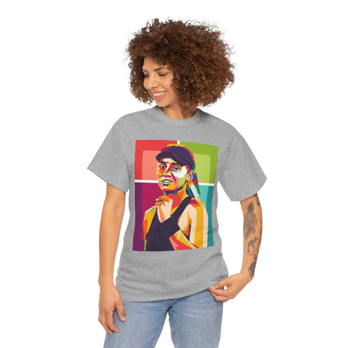 ELENA RYBAKINA 1 - Tennis (Basic Tee)
