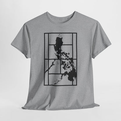 PHILIPPINE MAP - Tennis (Basic Tee)