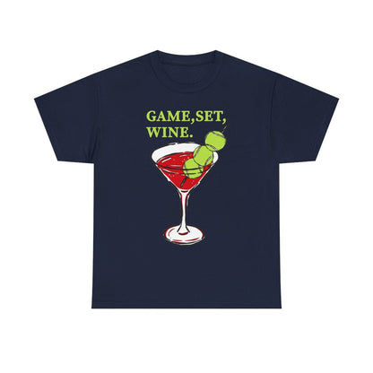 GAME, SET, WINE - Tennis (Basic Tee)