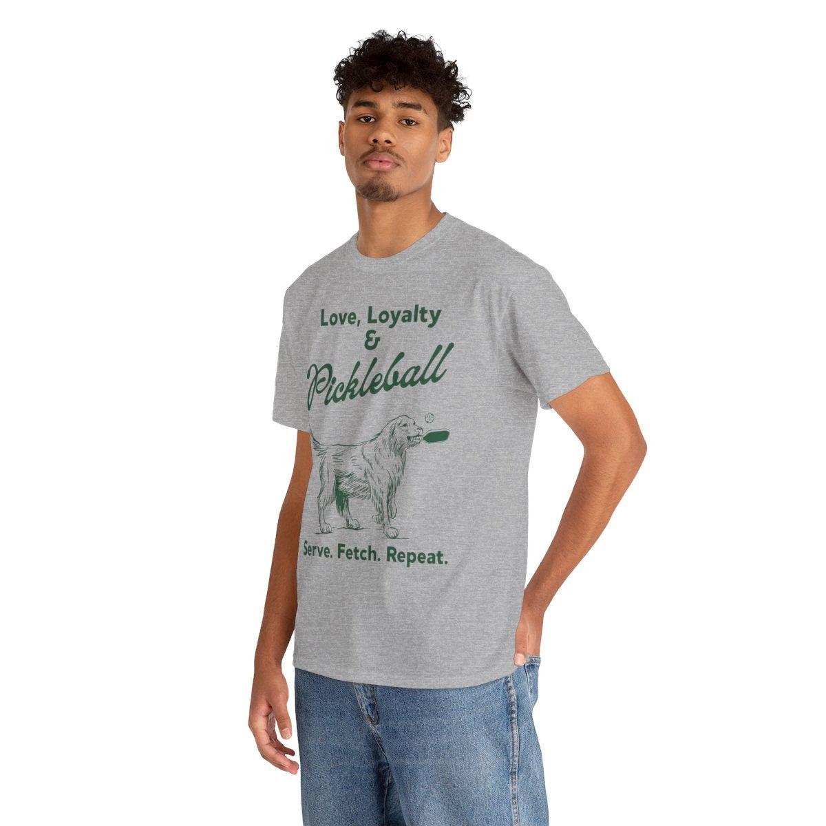 PADDLE & PAWS - Pickleball (Basic Tee)