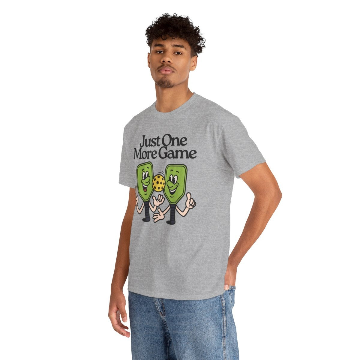 JUST ONE MORE GAME - Pickleball (Basic Tee)