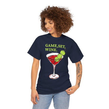 GAME, SET, WINE - Tennis (Basic Tee)