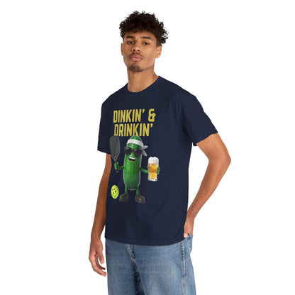 DINKIN' & DRINKIN'- Pickleball (Basic Tee)