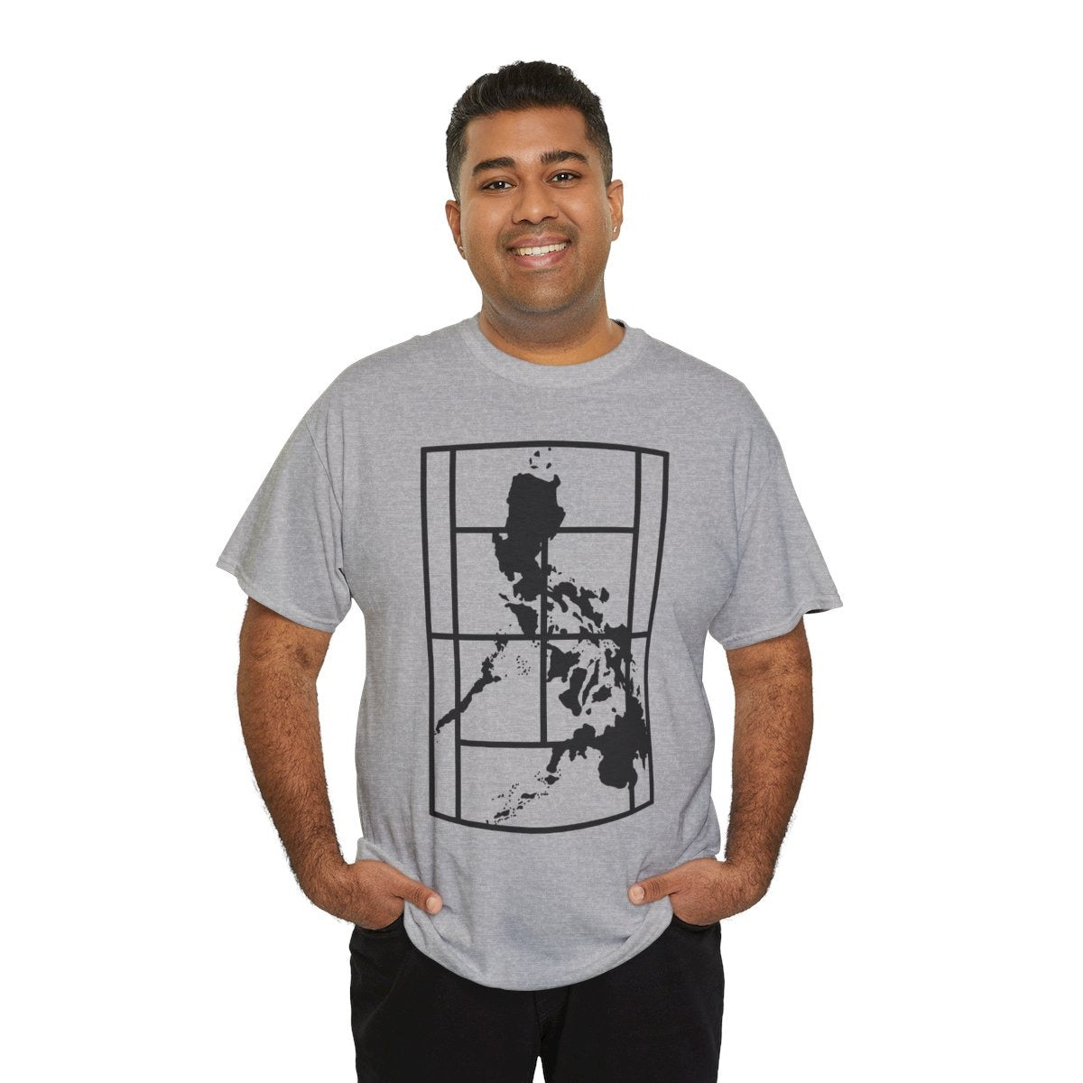 PHILIPPINE MAP - Tennis (Basic Tee)