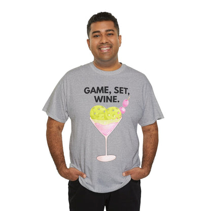 GAME SET WINE - Pickleball (Basic Tee)